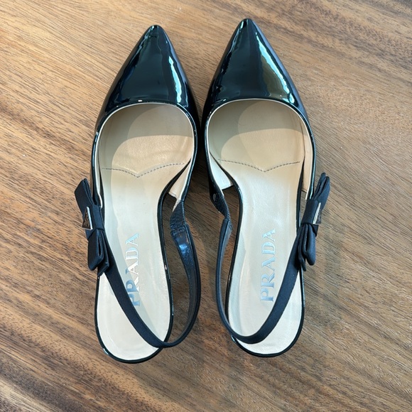 Prada Patent Slingback Pumps - Picture 6 of 11